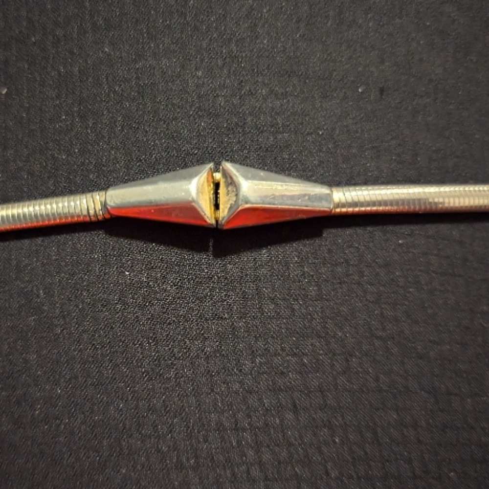 Elegant Silver Tone Coil Skinny Belt #140
